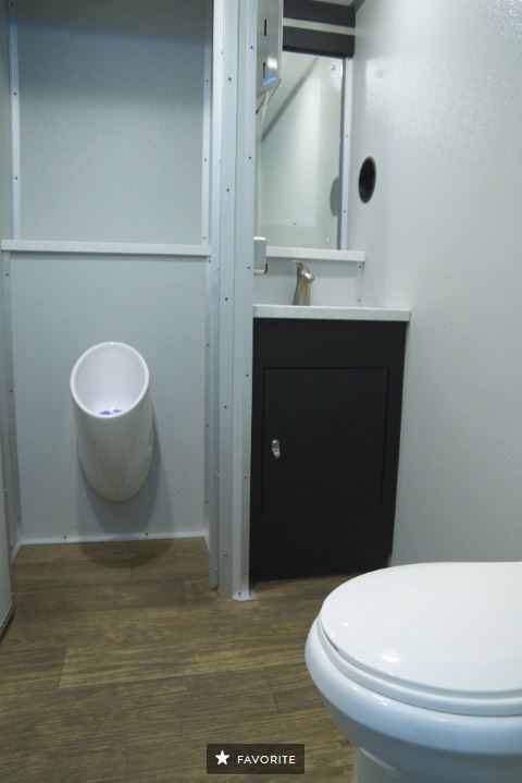 12-ft restroom trailer amenities