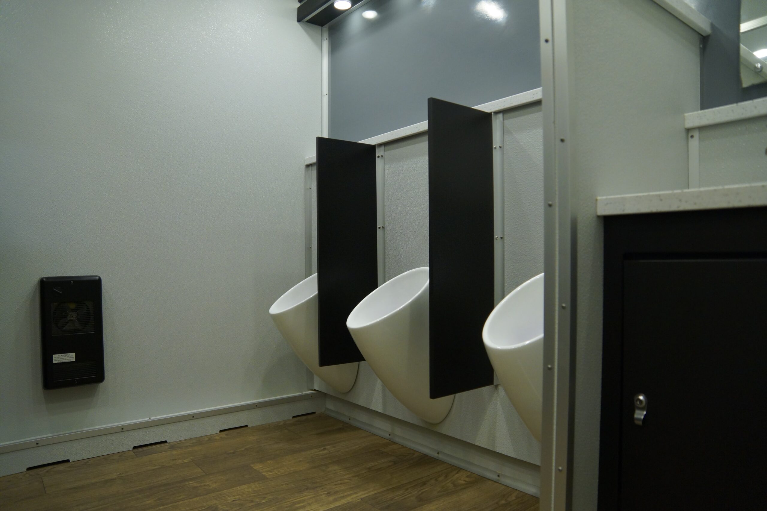 24-Foot Restroom Trailer urinals