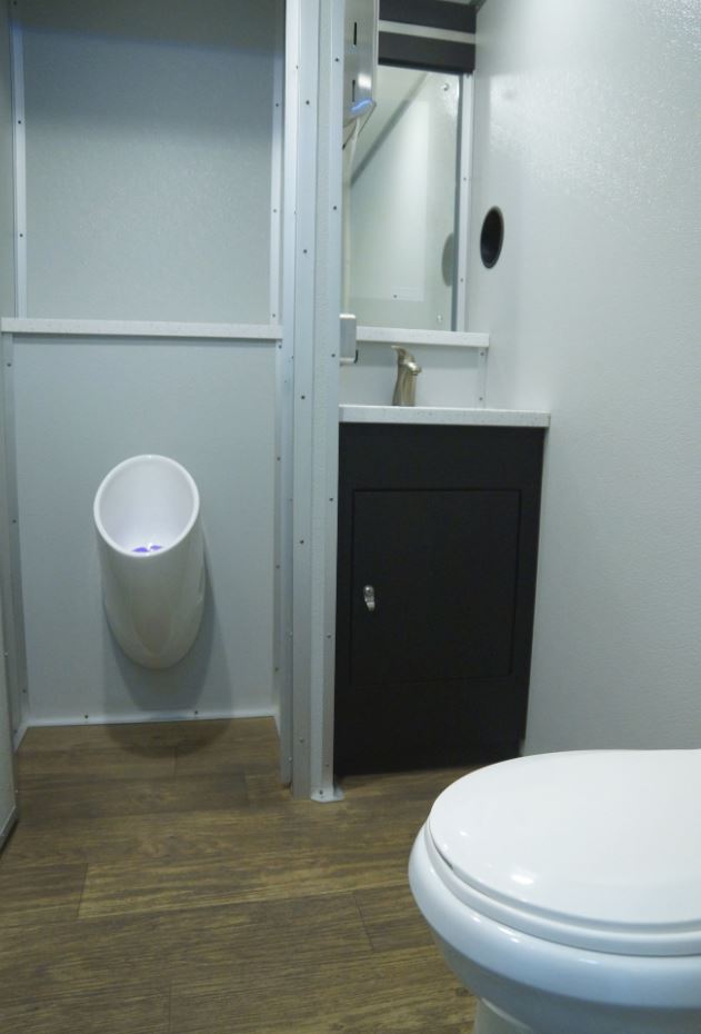 restroom trailer interior